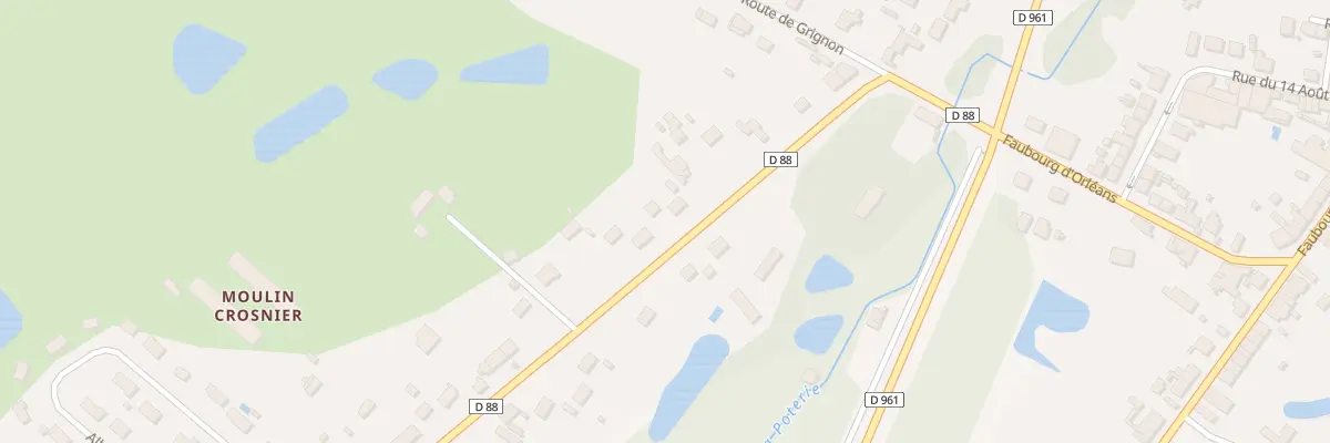 Plan du 40 Rue du Faubourg d’Orleans à Lorris