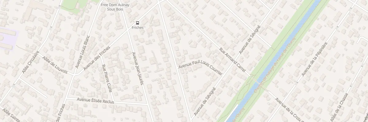 Plan du 3 Av Paul Louis Courrier à Aulnay-sous-Bois