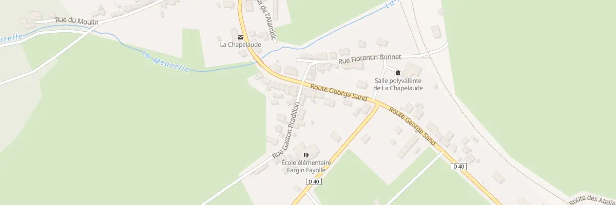 Plan du 1 Rue Gaston Pradillon à La Chapelaude