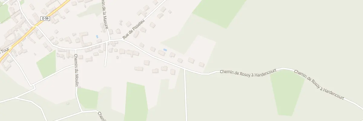 Plan du 25 Rue de Hardencourt à Rosoy