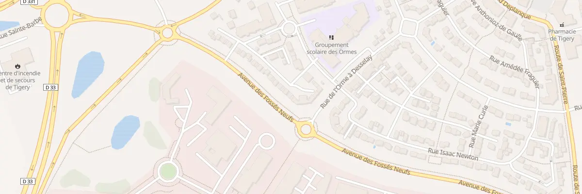Plan du 5 Rue Simone de Beauvoir à Tigery
