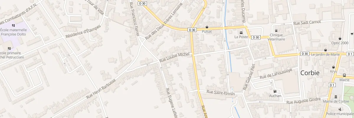 Plan du 1 Rue Louise Michel à Corbie