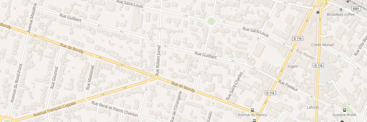 Plan du 25 Rue Guilbert à Villemomble