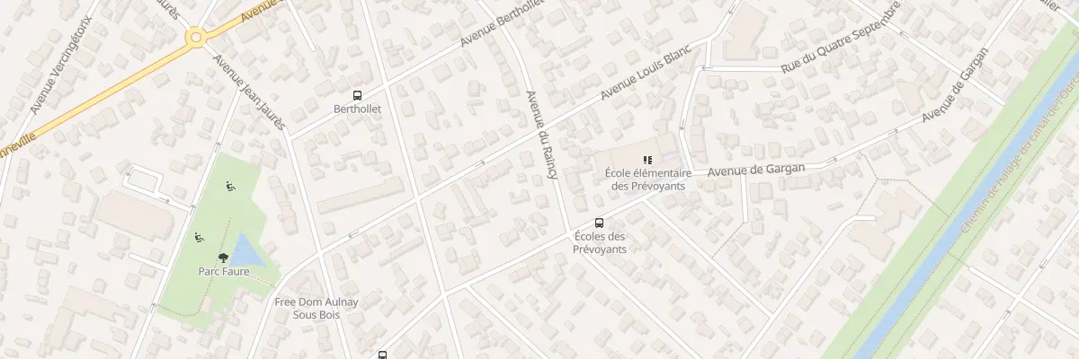 Plan du 38 Av du Raincy à Aulnay-sous-Bois