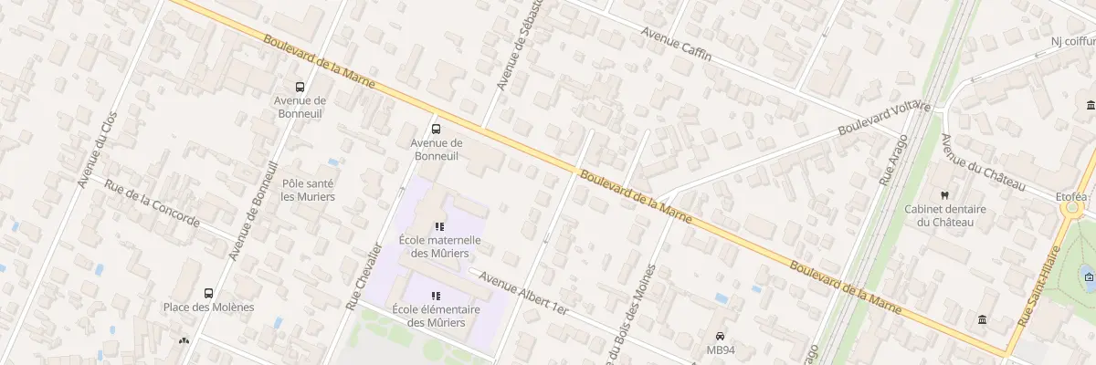 Plan du 2 Rue du Moulin à Saint-Maur-des-Fossés