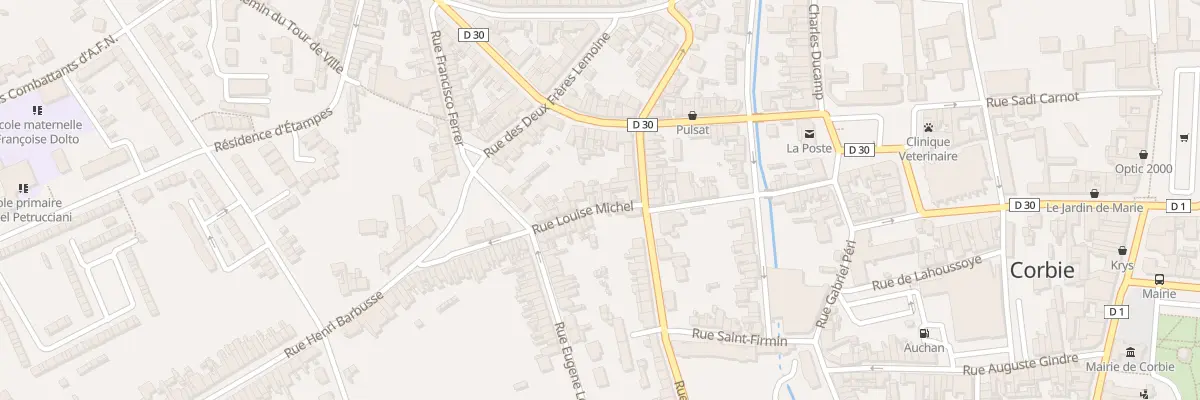 Plan du 4 Rue Louise Michel à Corbie