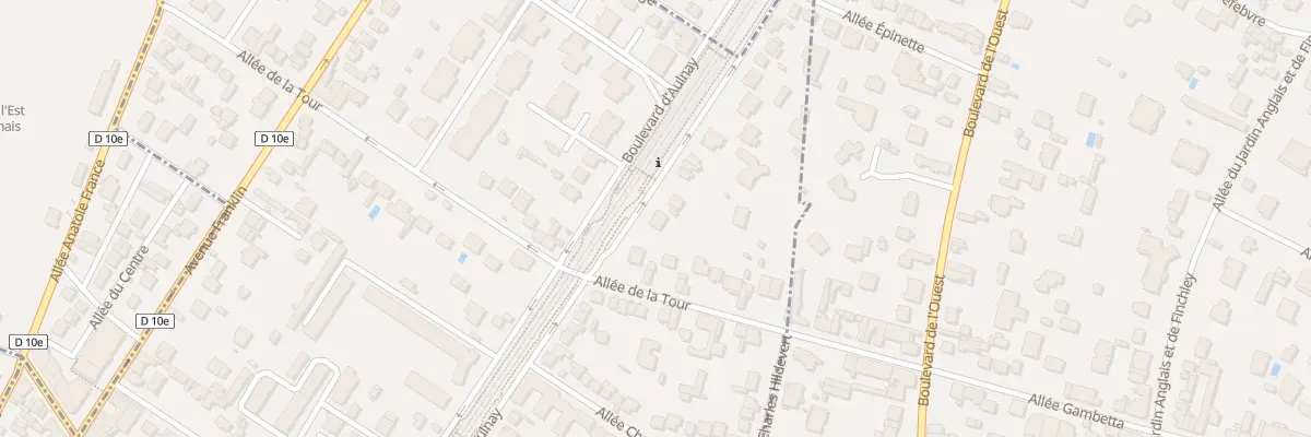 Plan du 90 Bd d’Aulnay à Villemomble