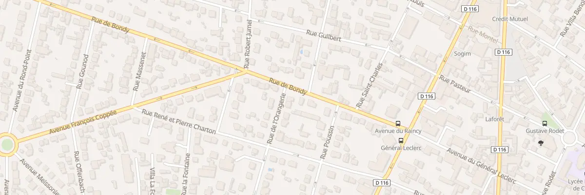 Plan du 28 Rue de l’Orangerie à Villemomble