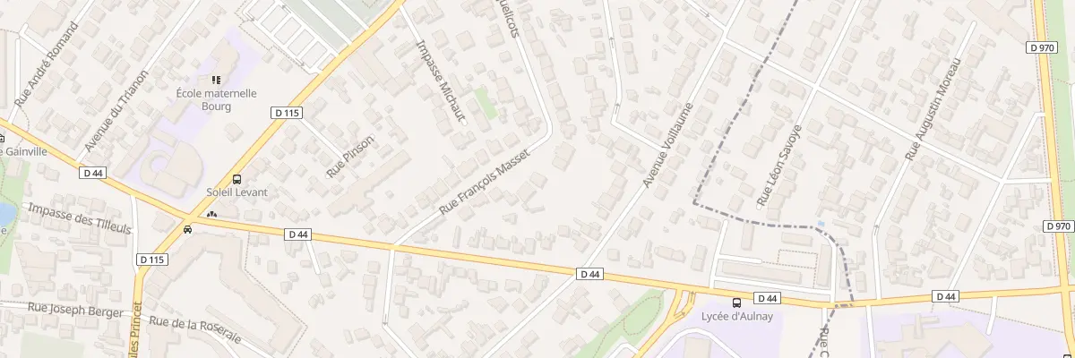 Plan du 14 Rue Francois Masset à Aulnay-sous-Bois