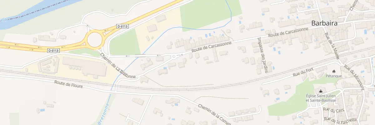 Plan du 39 Rte de Carcassonne à Barbaira