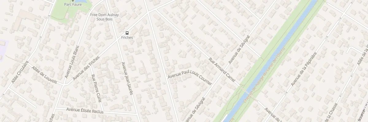Plan du 9 Av Paul Louis Courrier à Aulnay-sous-Bois