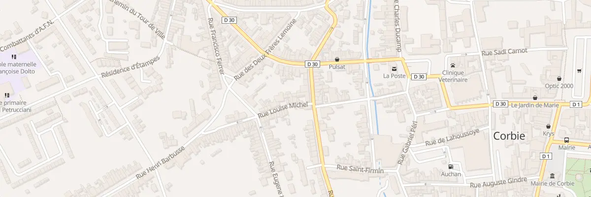 Plan du 2 Rue Louise Michel à Corbie