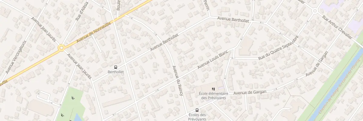 Plan du 23 Av du Raincy à Aulnay-sous-Bois