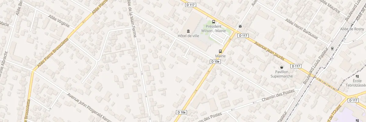 Plan du 30B All Etienne Dolet aux Pavillons-sous-Bois