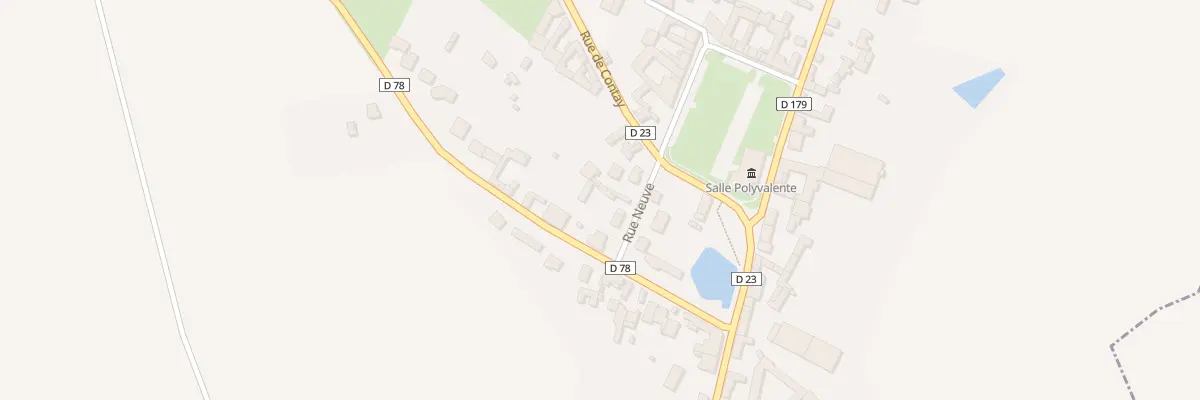 Plan du 3 Rue Neuve à Franvillers