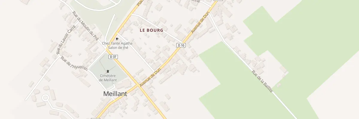 Plan du 24 Av de Dun à Meillant