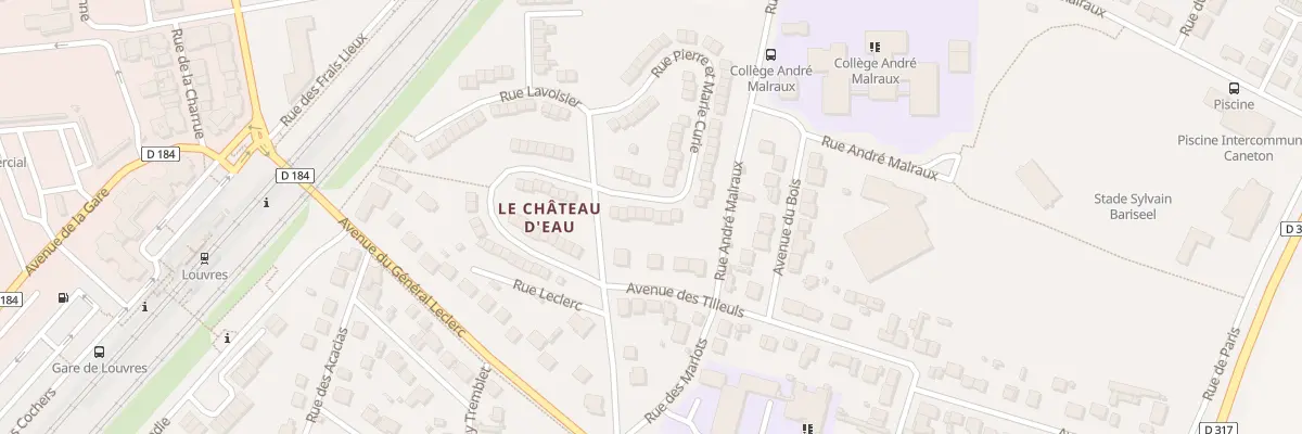 Plan du 10 Rue Pierre et Marie Curie à Louvres
