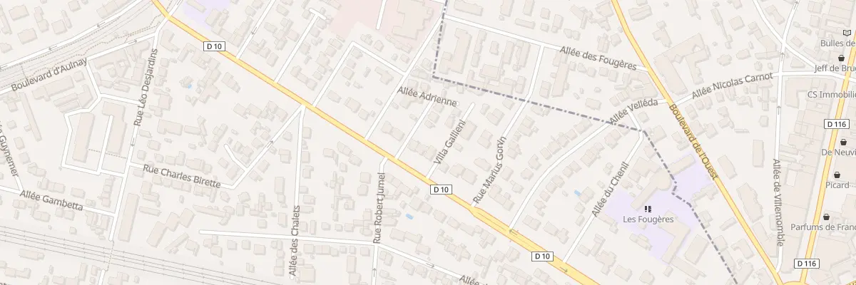 Plan du 56 Av du Gal Gallieni à Villemomble