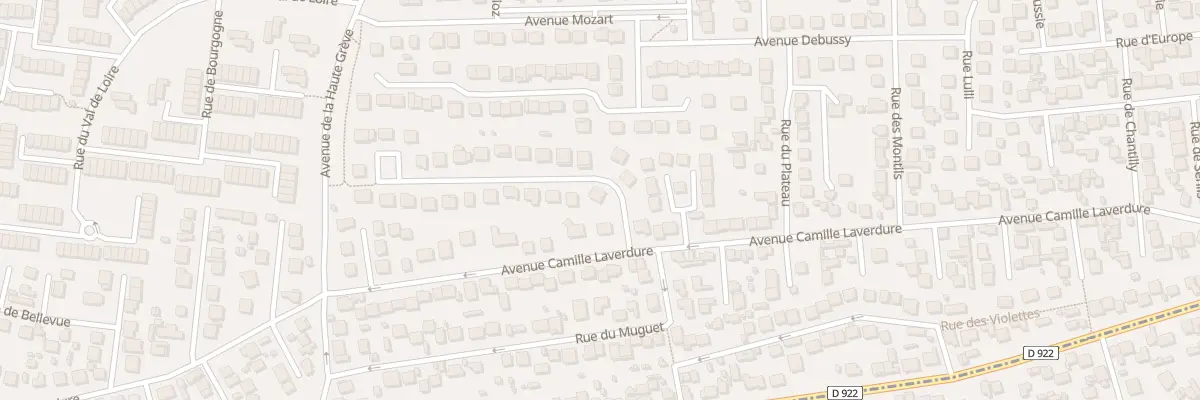Plan du 3 Av Gabriel Faure à Fosses