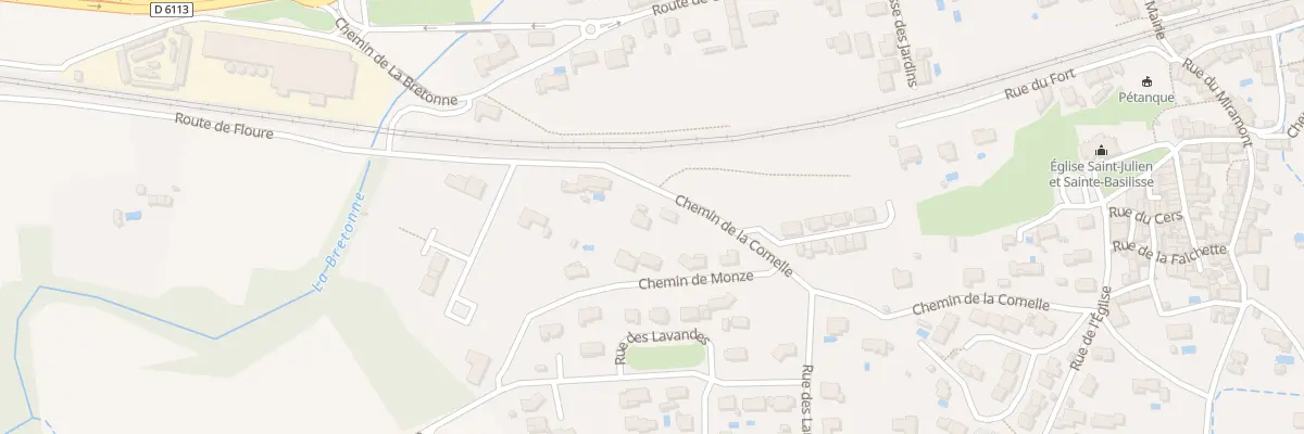 Plan du 5 Che de la Comelle à Barbaira