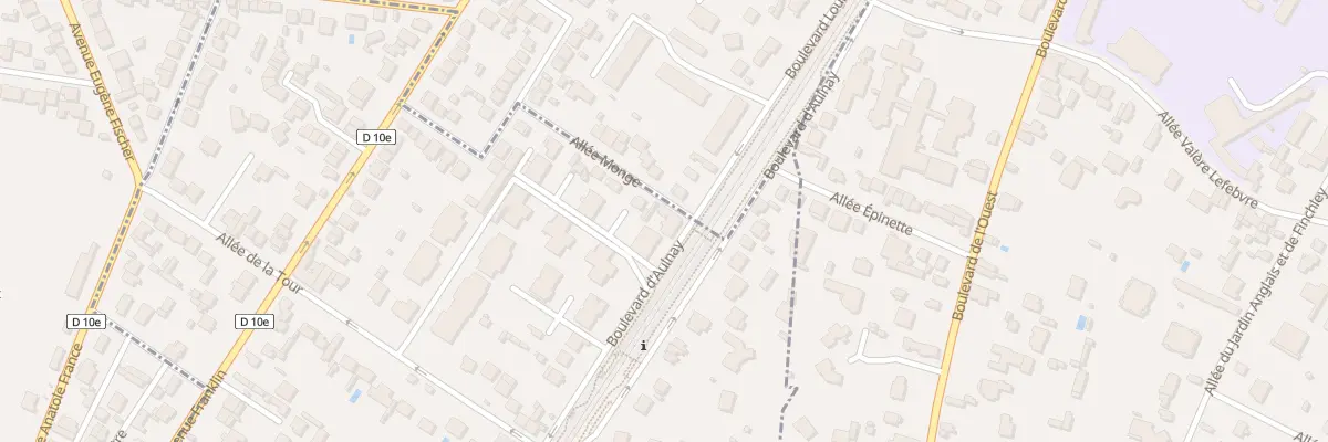 Plan du 137 Bd d’Aulnay à Villemomble