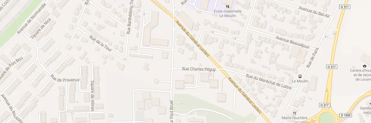 Plan du 9 Rue Charles Péguy à Louvres