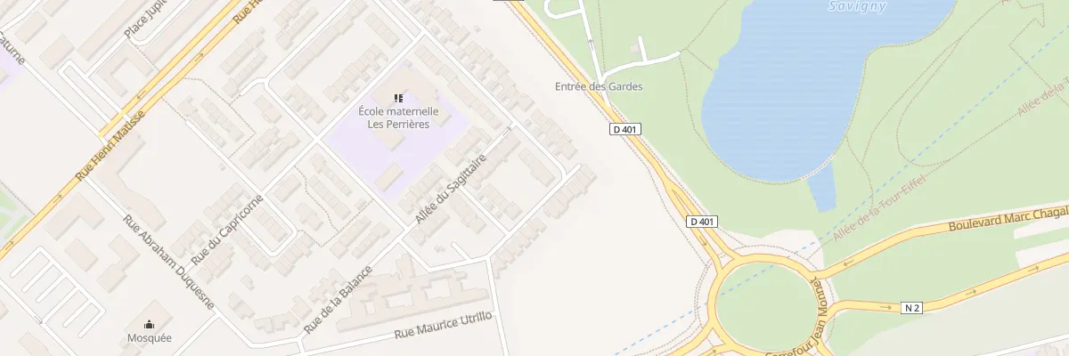 Plan du 68 All des Gémeaux à Aulnay-sous-Bois