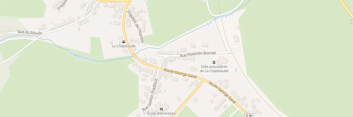 Plan du 8 Rue Florentin Bonnet à La Chapelaude