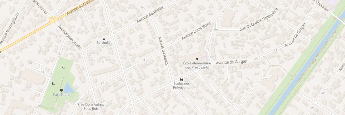 Plan du 31 Av du Raincy à Aulnay-sous-Bois