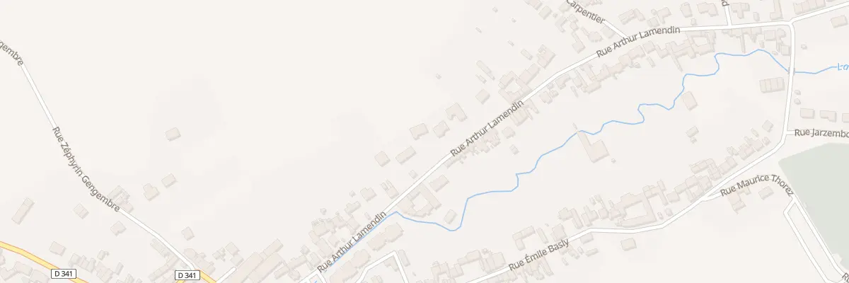 Plan du 45 Rue Arthur Lamendin à Divion