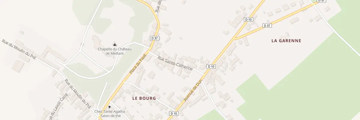 Plan du 12 Rue Sainte Catherine à Meillant