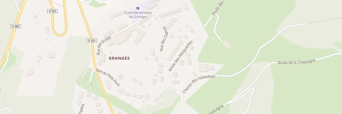 Plan du 91 Rte des Marguerites à Lanobre