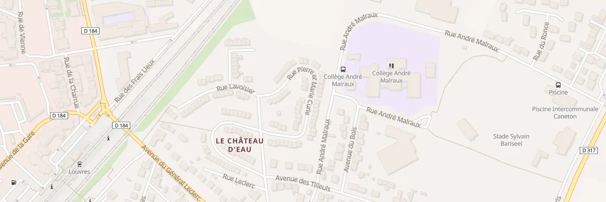 Plan du 23 Rue Pierre et Marie Curie à Louvres