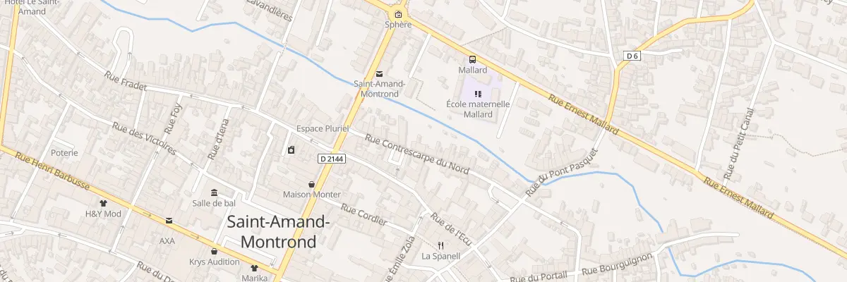 Plan du 15 Rue Contrescarpe du Nord à Saint-Amand-Montrond