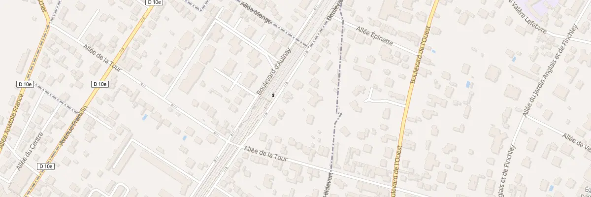Plan du 96B Bd d’Aulnay à Villemomble