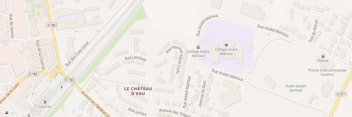 Plan du 25 Rue Pierre et Marie Curie à Louvres