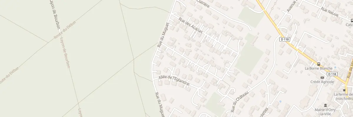 Plan du 41 Rue des Acacias à Orry-la-Ville