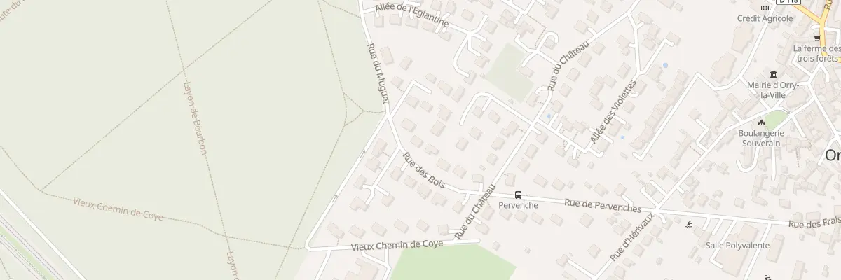 Plan du 10 Rue des Bois à Orry-la-Ville