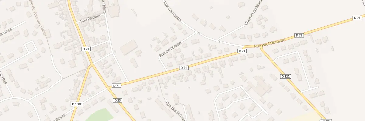 Plan du 27 Rue Paul Domisse à Fouilloy