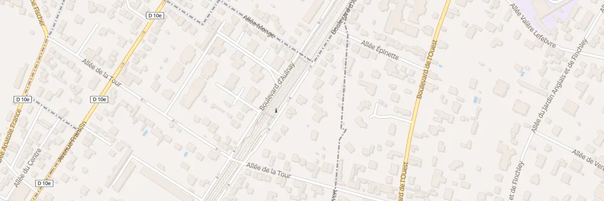 Plan du 98 Bd d’Aulnay à Villemomble