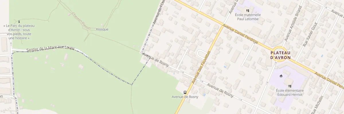Plan du 13 Av de Rosny à Neuilly-Plaisance