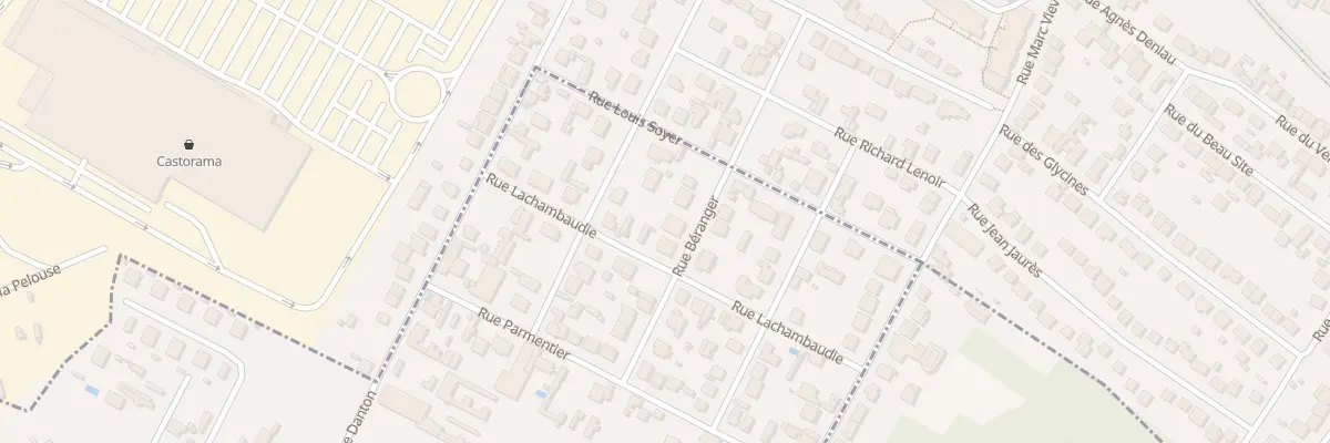 Plan du 11 Rue Beranger à Rosny-sous-Bois