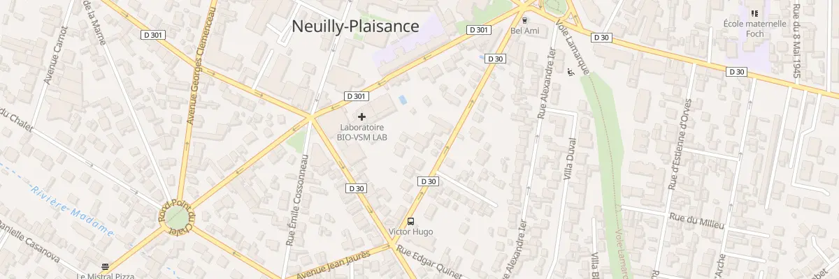 Plan du 23 Av Jean Jaurès à Neuilly-Plaisance