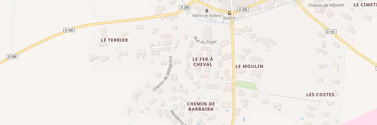 Plan du 18 Rue du Fer à Cheval à Badens