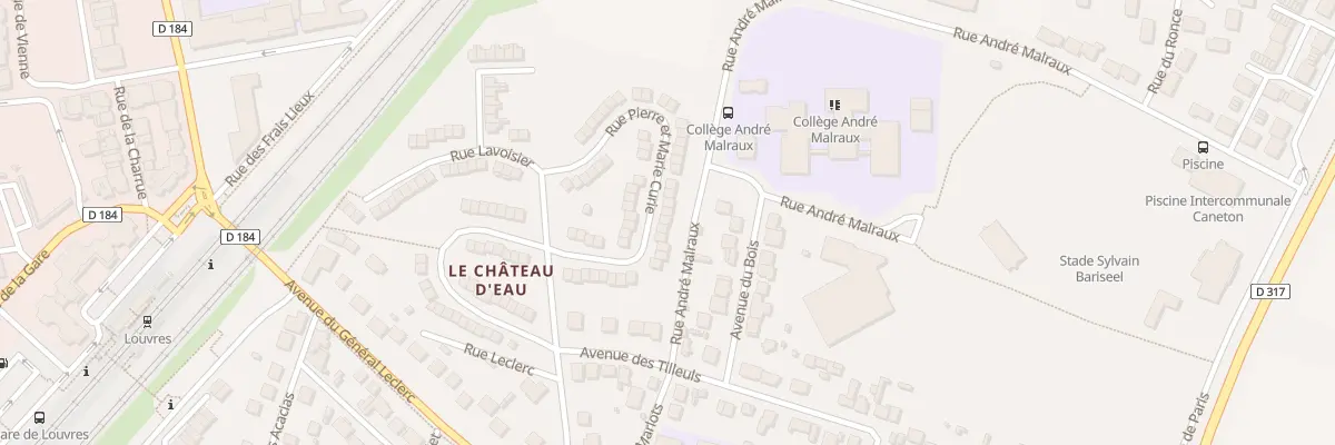 Plan du 28 Rue Pierre et Marie Curie à Louvres