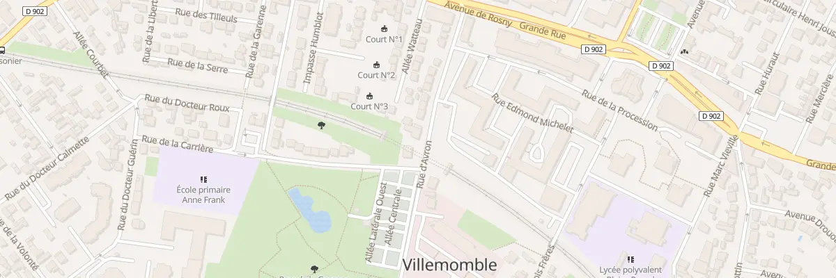 Plan du 24 Rue d’Avron à Villemomble