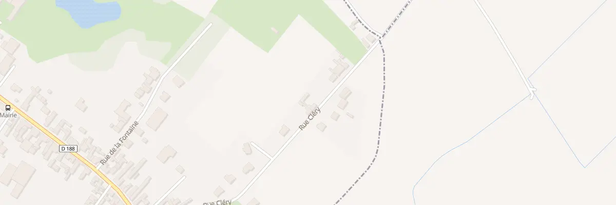 Plan du 331 Rue Clery à Lozinghem