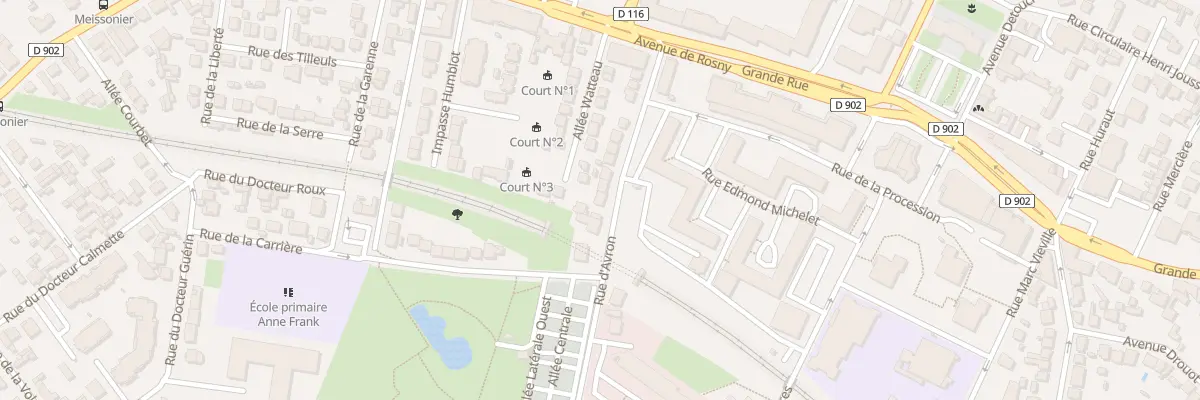 Plan du 22 Rue d’Avron à Villemomble