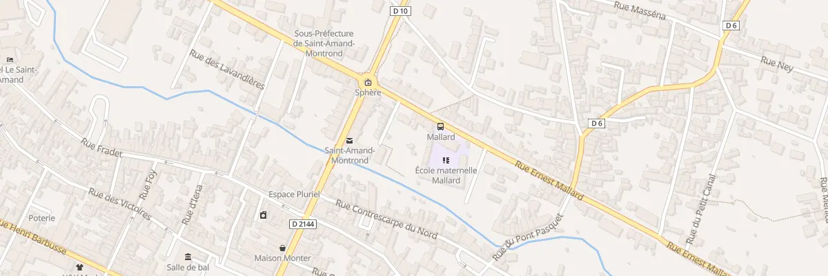 Plan du 6 Rue Ernest Mallard à Saint-Amand-Montrond