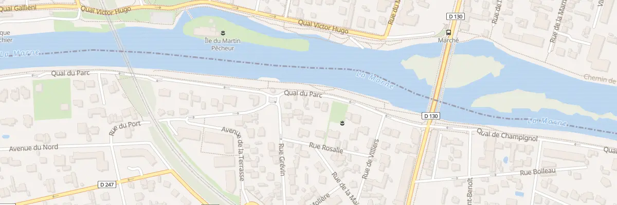 Plan du 96 Quai du Parc à Saint-Maur-des-Fossés